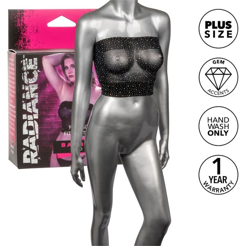 Mercadox CALEXOTICS - RADIANCE BANDEAU TOP RHINE PLUS SIZE