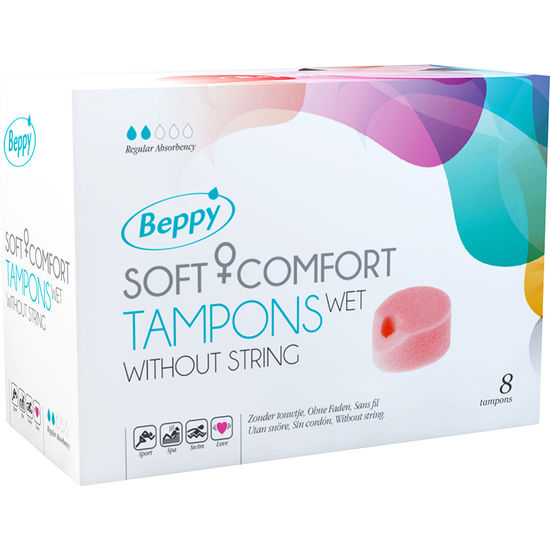 Mercadox BEPPY - SOFT COMFORT TAMPONS WET 8 UNITS