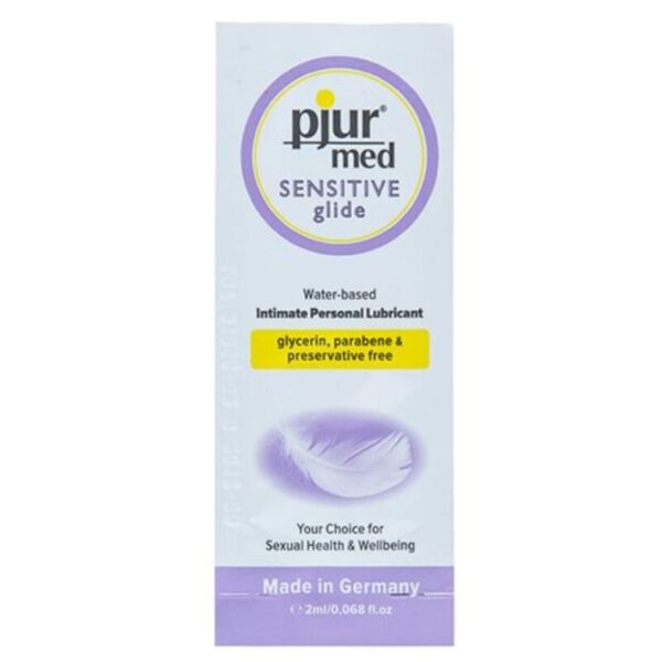 Mercadox PJUR - MED SENSITIVE GLIDE LUBRIFICANTE  BASE DE GUA 2 ML