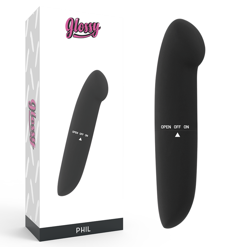 Mercadox GLOSSY - VIBRADOR PHIL PRETO