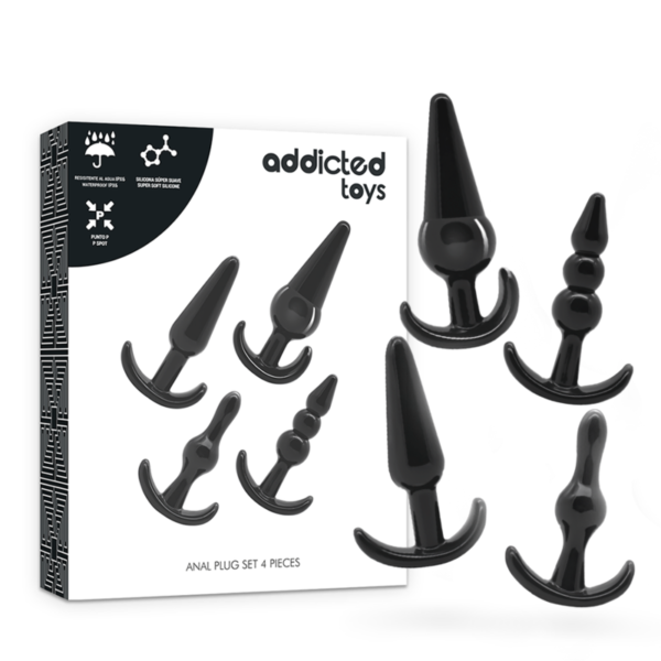 Mercadox ADDICTED TOYS - CONJUNTO 4 PLUGS ANAIS