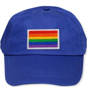 ORGULHO – BONÉ AZUL COM A BANDEIRA LGBT