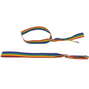 ORGULHO – BANDEIRA LGBT PULSEIRA DE BOLA DE PRATA