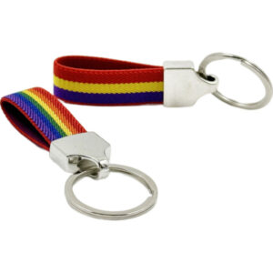 PRIDE – ELASTIC FABRIC KEY RING WITH FLAG