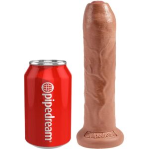 KING COCK – PÊNIS REALÍSTICO SEM CORTES 17.8 CM CARAMELO