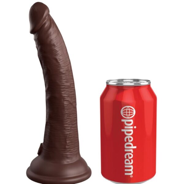 Mercadox KING COCK - ELITE DILDO DE SILICONE REALÍSTICO 17.8 CM CASTANHO