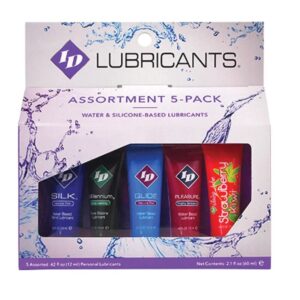 ID JUICY LUBE – PACOTE DE TUBO DE LUBRIFICANTE 5X ASSORTED 12 ML