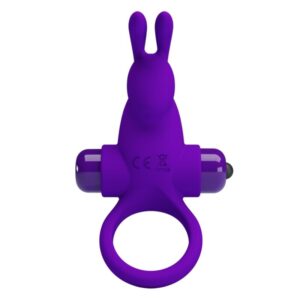 PRETTY LOVE – ANEL VIBRADOR I COELHO PARA PÊNIS ROXO