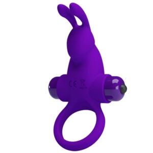 PRETTY LOVE – ANEL VIBRADOR I COELHO PARA PÊNIS ROXO