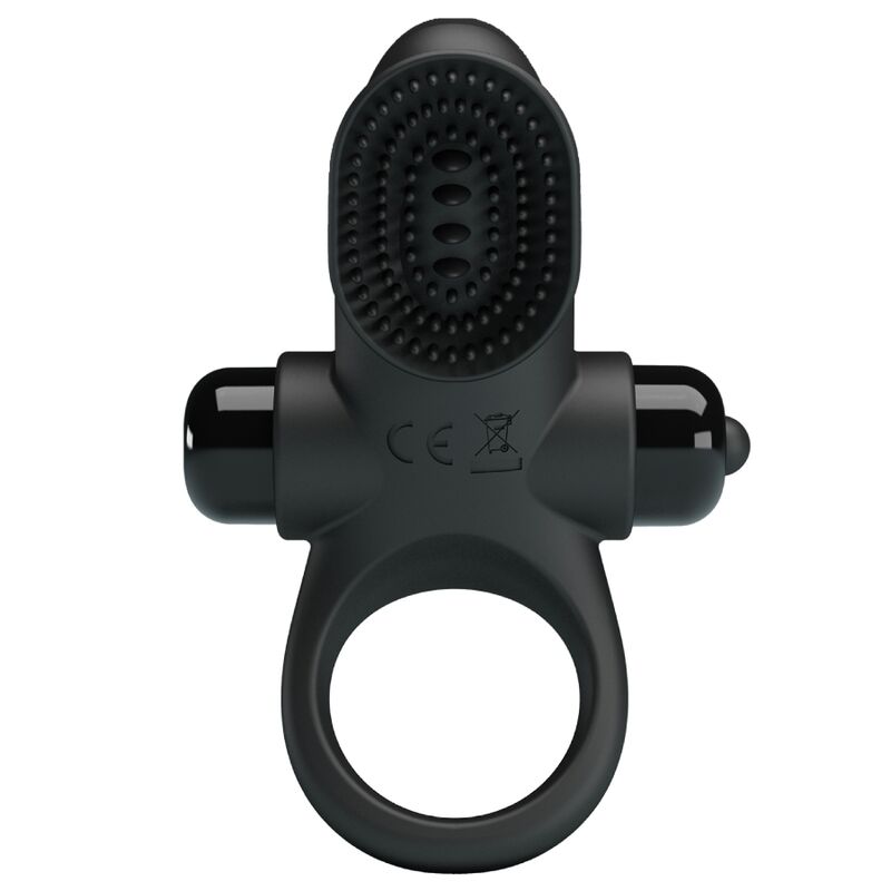 Mercadox PRETTY LOVE - ANEL VIBRADOR II PARA O PÊNIS PRETO