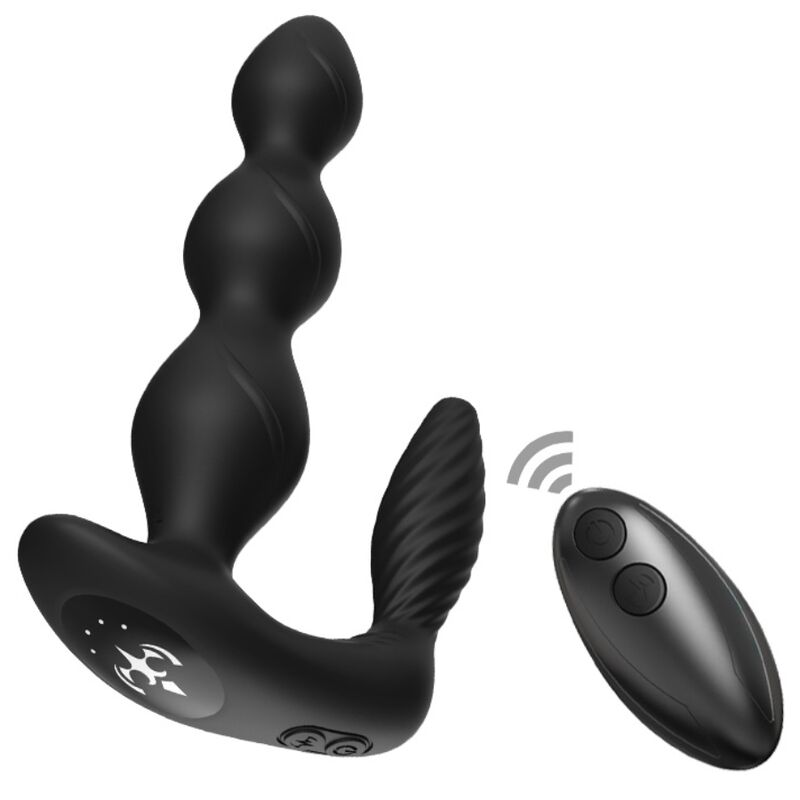 Mercadox ARMONY - VIBRADOR E ESTIMULADOR MANFUN PLUG ANAL CONTROLE REMOTO PRETO