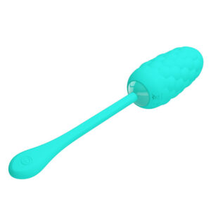 PRETTY LOVE – OVO VIBRANTE COM TEXTURA MARINHA RECARREGVEL AQUA GREEN