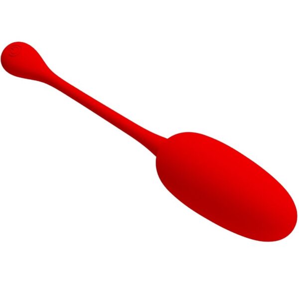 Mercadox PRETTY LOVE - OVO VIBRATÓRIO RECARREGVEL KNUCKER VERMELHO