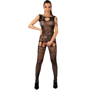 LIVCO CORSETTI FASHION – AMBROISE LC 17352 BODYSTOCKING PRETO TAMANHO ÚNICO