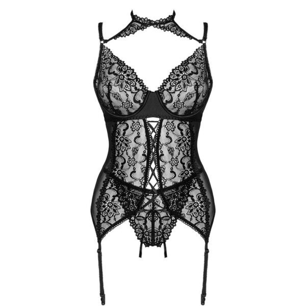 LIVCO CORSETTI FASHION - COLEO GIELLANDRA FOR THE SENSES CORSET + CALCINHA PRETA - Image 3