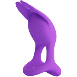 PRETTY LOVE – ANEL PARA PÊNIS VIBRANTE 7 VIBRAÕES SILICONE ROXO