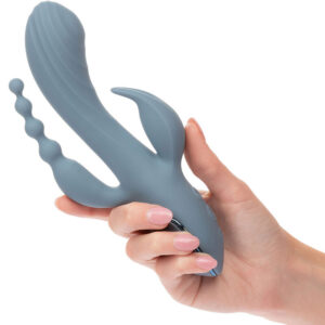 Mercadox CALIFORNIA EXOTICS - VIBRADOR TRIPLO ECSTASY CINZA