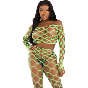 LEG AVENUE – TOP & LEGGINS HARDCORE VERDE