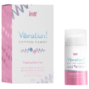 INTT – PODEROSO ESTIMULANTE ÍNTIMO ALGODÃO DOCE GEL VIBRADOR LÍQUIDO 15 ML