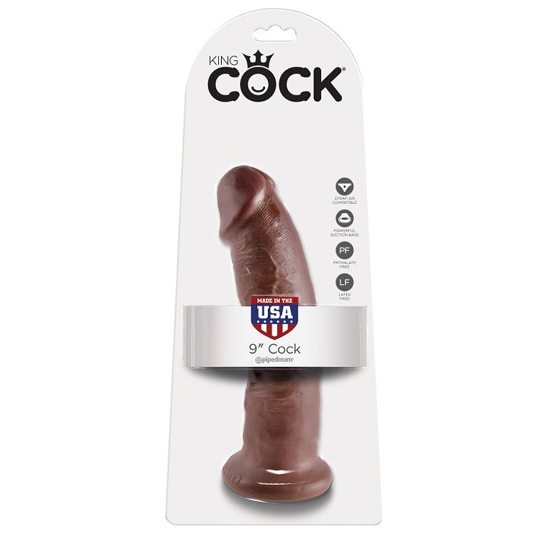 Mercadox KING COCK - 9 DILDO MARROM 22.9 CM