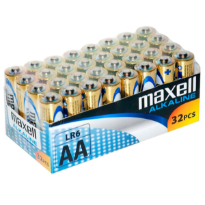 MAXELL – PACK ALCALINA AA LR6*32 UDS