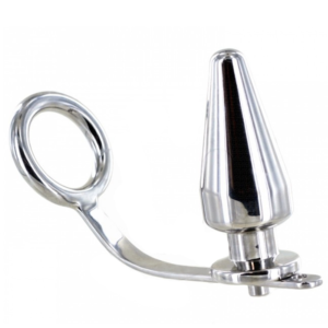 METAL HARD – ANEL DE AO COM PLUG ANAL 45 X 45MM