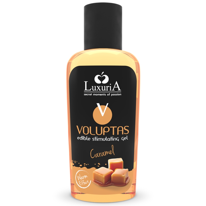 Mercadox INTIMATELINE LUXURIA - VOLUPTAS GEL DE MASSAGEM COMESTÍVEL EFEITO AQUECEDOR - CARAMELO 100 ML