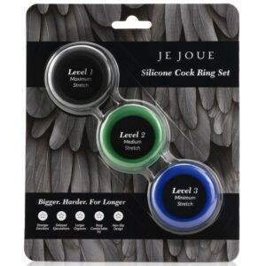 JE JOUE – CONJUNTO DE SILICONE ANÉIS DE SILICONE PARA O PÉNIS