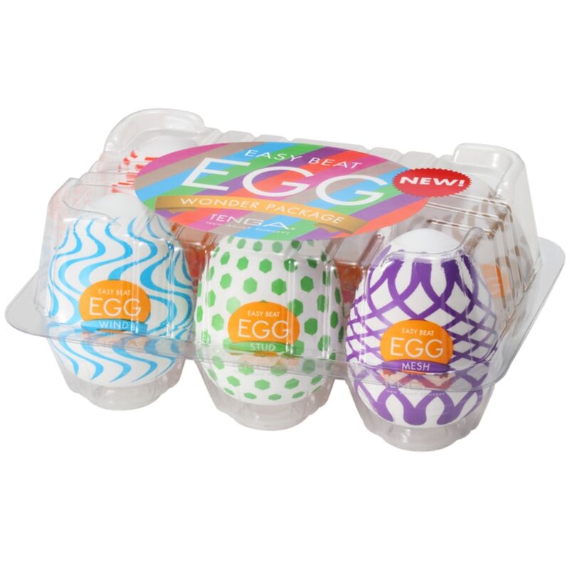 Mercadox TENGA - WONDER EGG MASTURBADORE PACK 6 UNIDADES