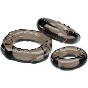 BAILE – COCK RINGS YVONNE CONJUNTO 3 ANÉIS PARA PÉNIS