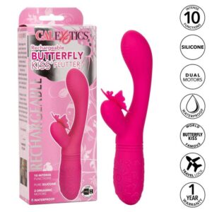 CALEXOTICS – BORBOLETA KISS FLUTTER ROSA