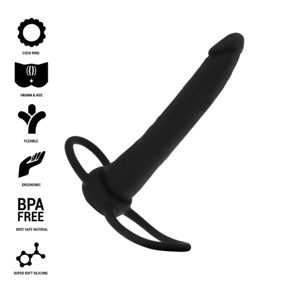 MYTHOLOGY - DILDO ANAL COBI ONYX COM ANEL DE GALO E TESTÍCULO 13 SILICONE CM - Image 2