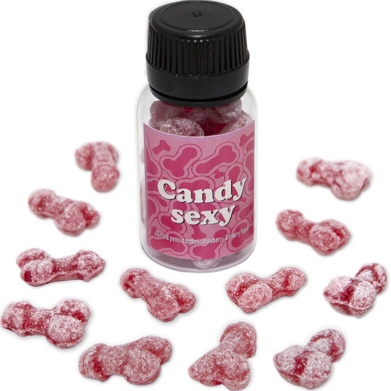 Mercadox DIABLO PICANTE - FRASCO CANDY SEXY COM 12 GOMAS SABOR MORANGO-CEREJA