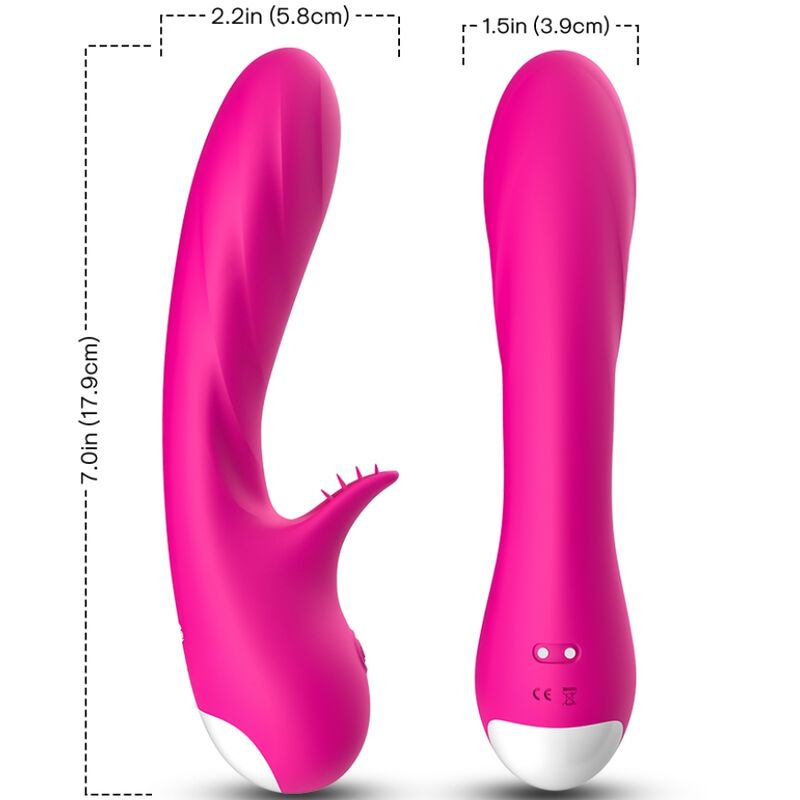 Mercadox ARMONY - VIBRADOR ROMANCE COM ESTIMULADOR FÚCSIA