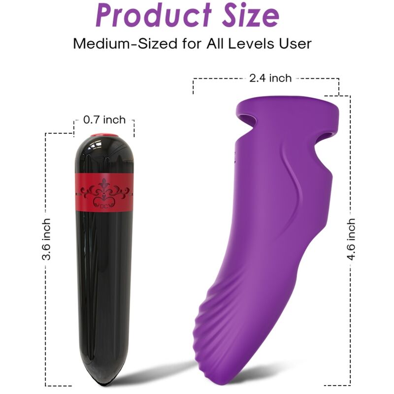 Mercadox ARMONY - AURORA VIBRADOR DEDO ROXO