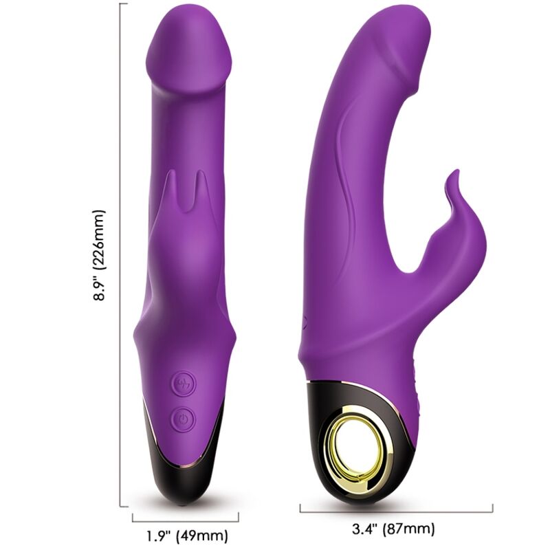 Mercadox ARMONY - METEROR DILDO VIBRADOR COELHO ROTATOR ROXO
