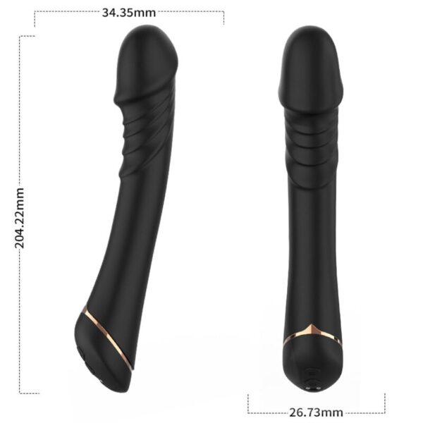 Mercadox ARMONY - DILDO VIBRADOR SILICONE PRETO