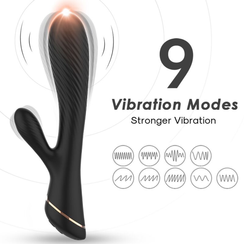 Mercadox ARMONY - VIBRADOR COELHO SILICONE PRETO