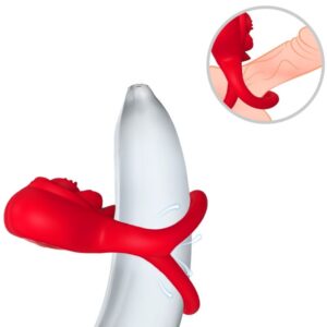 ARMONY – ANEL VIBRADOR CORAÇÃO VERMELHO