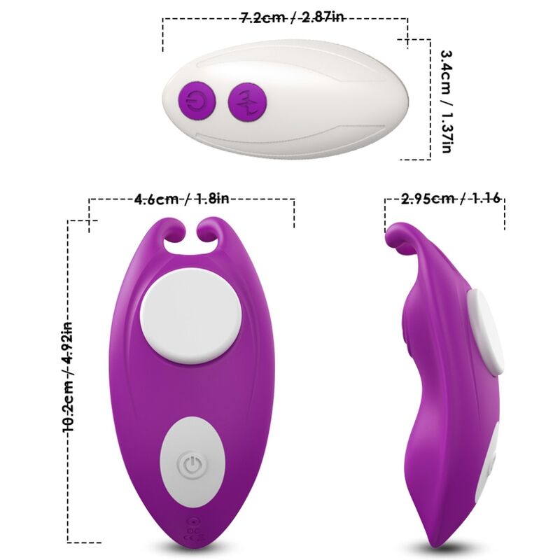 Mercadox ARMONY - HONEYBEE WEARABLE CALÇAS VIBRADOR G-SPOT CONTROLE REMOTO ROXO