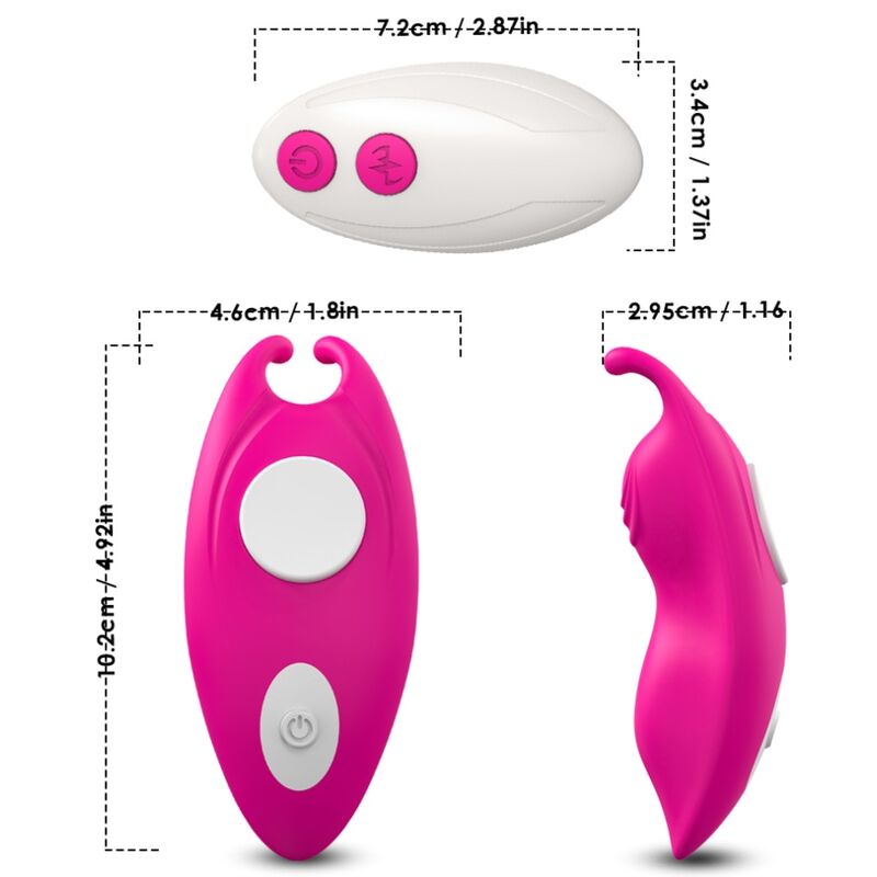 Mercadox ARMONY - MEL BEE WEARABLE CALÇAS VIBRADOR G-SPOT CONTROLE REMOTO FÚCSIA