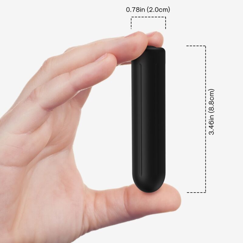 Mercadox ARMONY - BALA VIBRADOR WARHEAD PRETO 2 CM x 8.8 CM