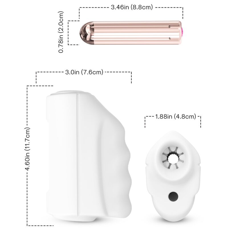 ARMONY - MASTER MASTURBADOR E VIBRADOR BRANCO - Image 3