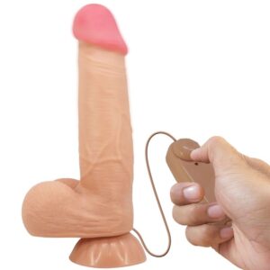 PRETTY LOVE – SÉRIE SLIDING SKIN DILDO REALÍSTICO COM VENTOSA DESLIZANTE PELE CARNE 21,8 CM