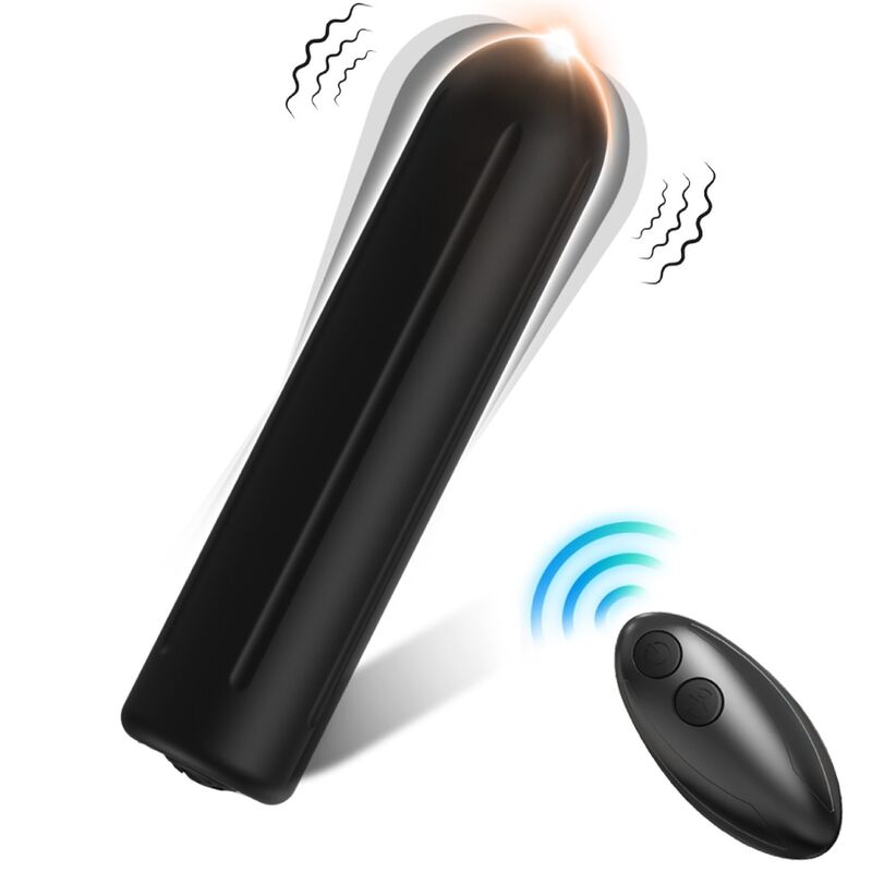 Mercadox ARMONY - WARHEAD VIBRADOR BALA CONTROLE REMOTO PRETO 2 CM X 8.8 CM