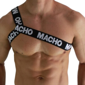 MACHO – ARNÊS ROMANO BRANCO S/M