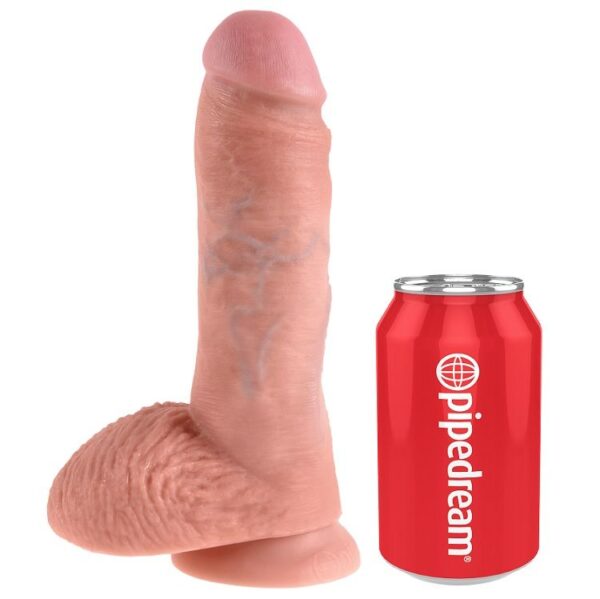 KING COCK - 8 CARNE DE DILDO COM BOLAS 20.3 CM - Image 3