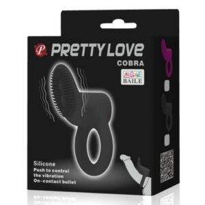 PRETTY LOVE – ANEL VIBRADOR COBRA PRETO