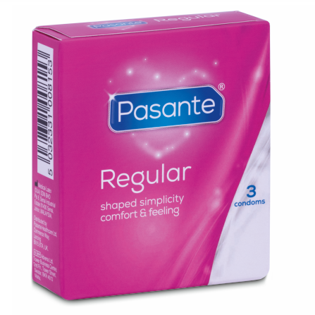 Mercadox PASANTE - DE PRESERVATIVO GAMA REGULAR 3 UNIDADES