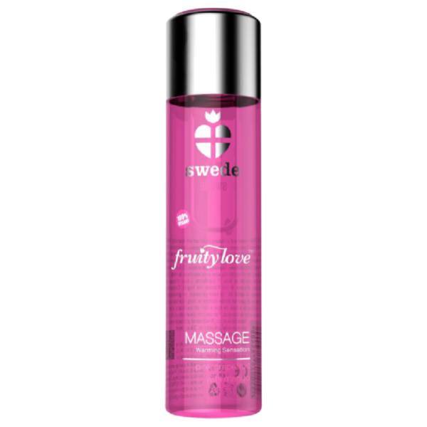 Mercadox SWEDE - FRUITY LOVE EFEITO DE AQUECIMENTO ÓLEO DE MASSAGEM ROSA FRAMBOESA E RUIBARBO 120 ML